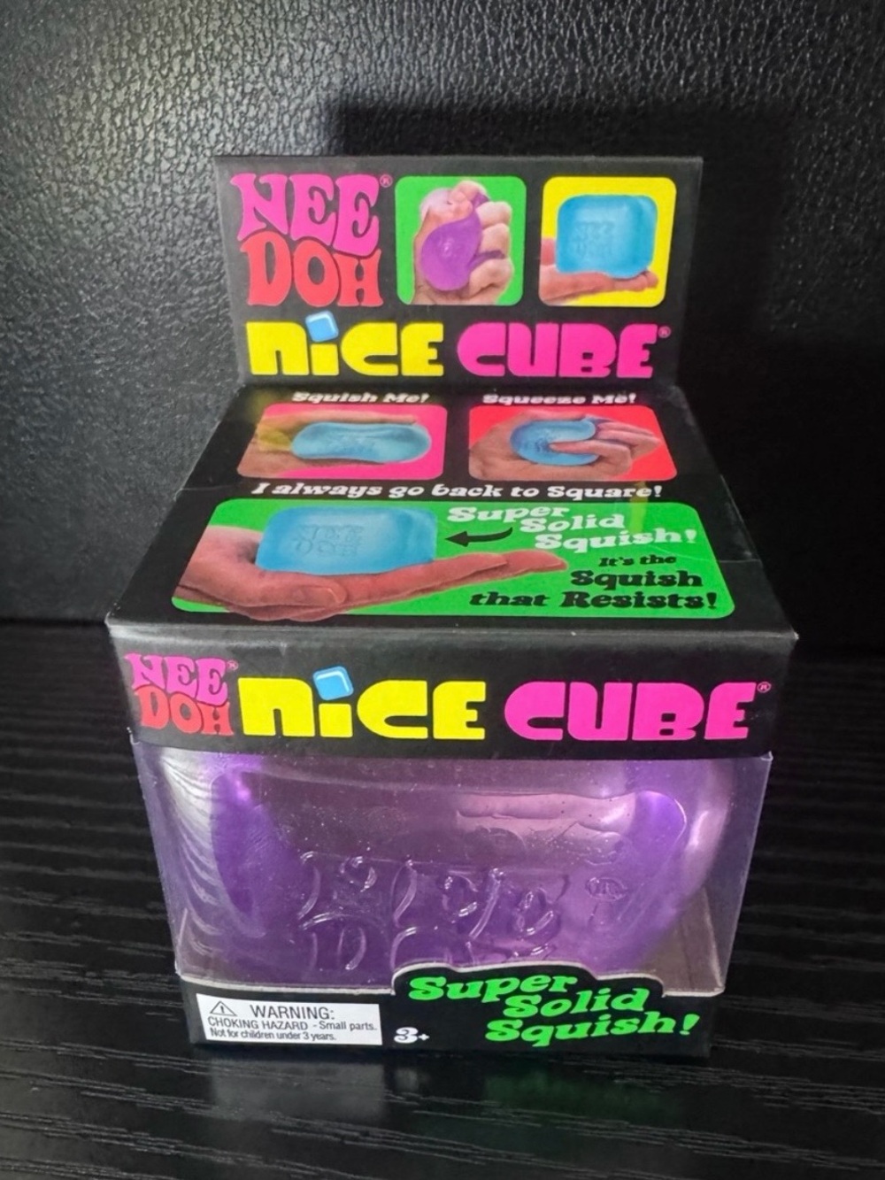 Schylling - NeeDoh - Nice Cube - Super Solid Squish - Purple